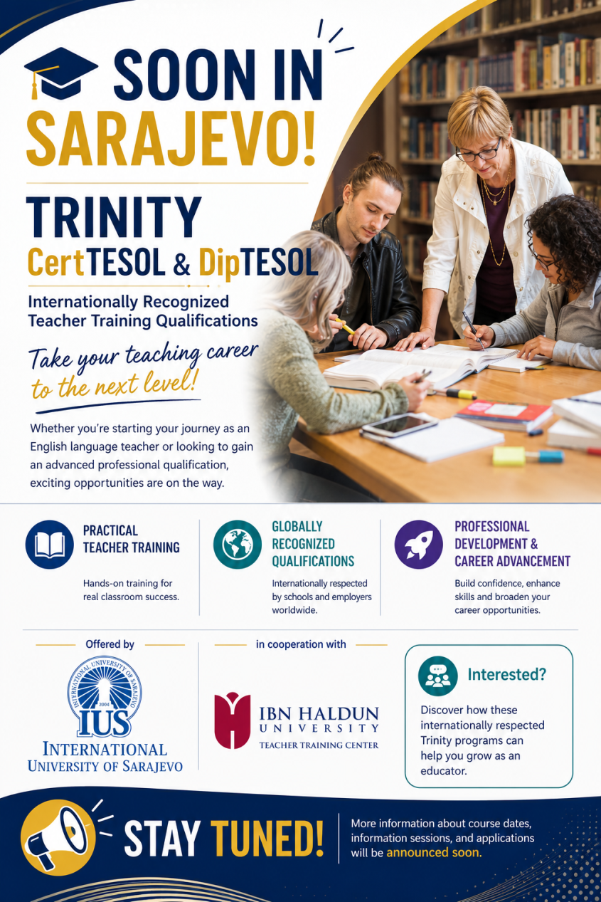 Trinity CertTESOL and DipTESOL programs