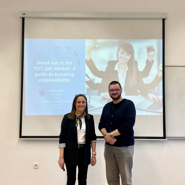 Od učionice do karijere: Predavač gđa Hilal Karić predstavila ELT studentima TEFL tržište rada